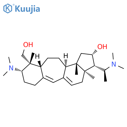 Benzo[4,5]cyclohept[1,2-e]indene-10-methanol, 9-(dimethylamino)-3-[(1S)-1-(dimethylamino)ethyl]-1,2,3,3a,4,7,8,9,10,10a,11,12,12a,12b-tetradecahydro-2-hydroxy-3a,10,12b-trimethyl-, (2S,3S,3aR,9S,10R,10aR,12aR,12bS)- structure