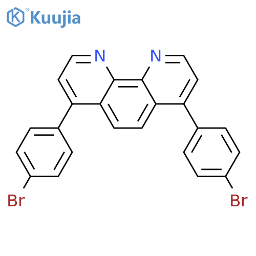 4,7-Bis(4-bromophenyl)-1,10-phenanthroline structure