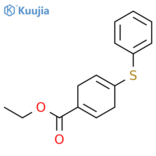1,4-Cyclohexadiene-1-carboxylic acid, 4-(phenylthio)-, ethyl ester structure