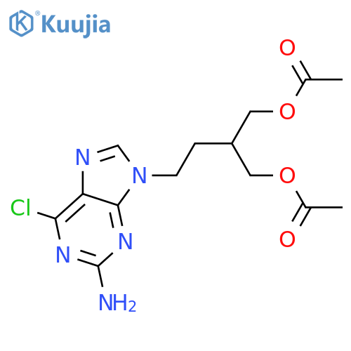 9-4-Acetoxy-3-(acetoxymethyl)butyl-2-amino-6-chloropurine structure