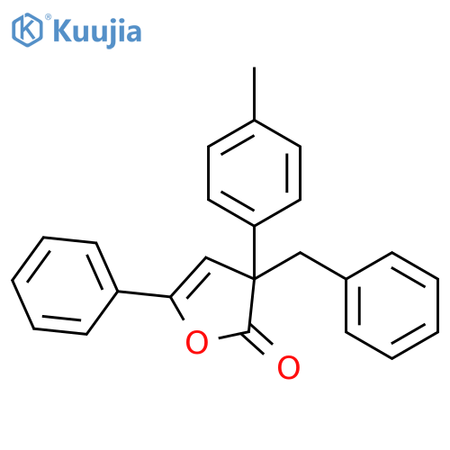 3-Benzyl-3-(4-methylphenyl)-5-phenylfuran-2(3H)-one structure