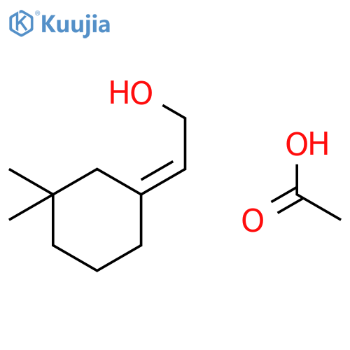 Ethanol,2-(3,3-dimethylcyclohexylidene)-, 1-acetate, (2Z)- structure