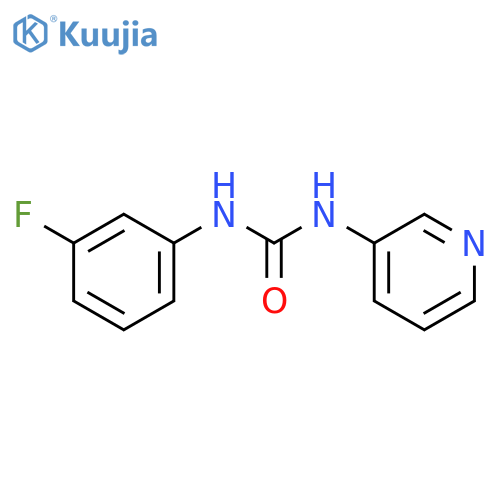Urea, N-(3-fluorophenyl)-N'-3-pyridinyl- structure