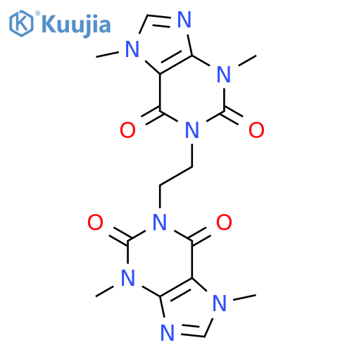 1H-Purine-2,6-dione, 1,1'-(1,2-ethanediyl)bis[3,7-dihydro-3,7-dimethyl- structure
