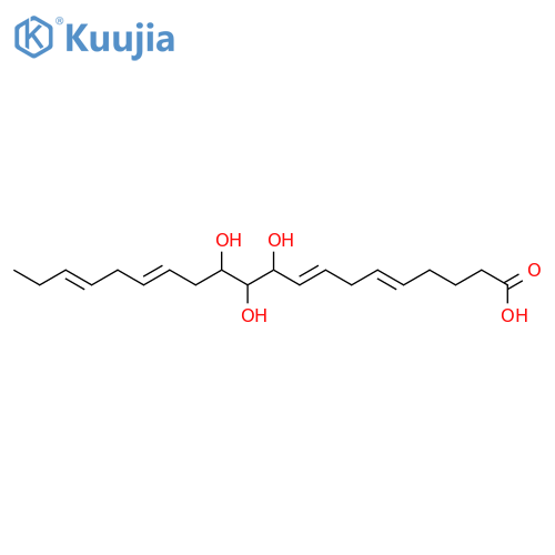5,8,14,17-Eicosatetraenoicacid, 10,11,12-trihydroxy- structure