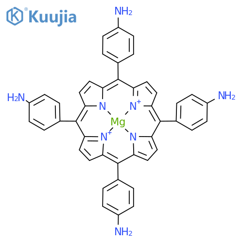 Benzenamine, 4,4',4'',4'''-(21H,23H-porphine-5,10,15,20-tetrayl)tetrakis-, magnesium complex structure