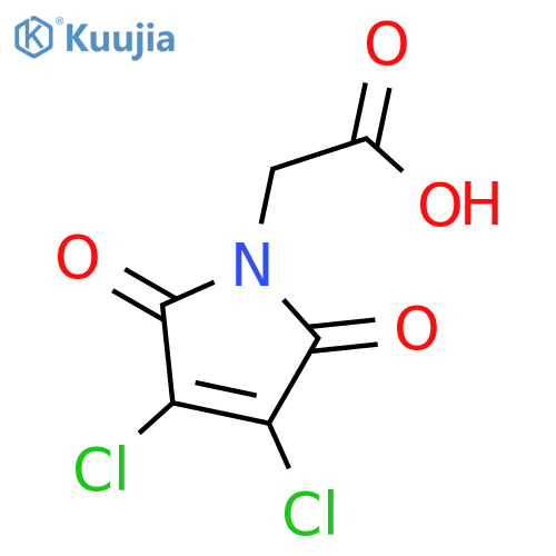 2-(3,4-Dichloro-2,5-dioxo-2,5-dihydro-1H-pyrrol-1-yl)acetic acid structure