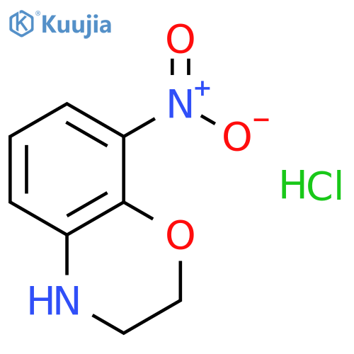 8-Nitro-3,4-dihydro-2H-benzo[b][1,4]oxazine hydrochloride structure