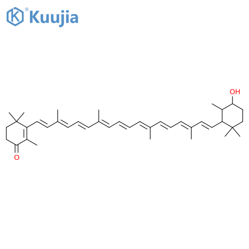 4'-Hydroxy-5',6'-dihydro-β,β-caroten-4-one; (4'S,5'S,6'S)-form structure
