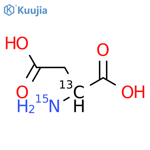 DL-Aspartic acid-2-13C,15N structure