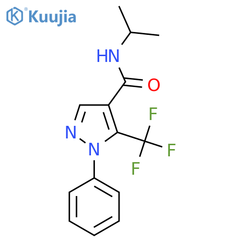 N-Isopropyl-1-phenyl-5-(trifluoromethyl)-1H-pyrazole-4-carboxamide structure