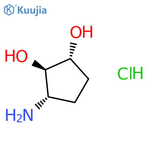 1,2-Cyclopentanediol, 3-amino-, hydrochloride, (1R,2R,3S)-rel- structure