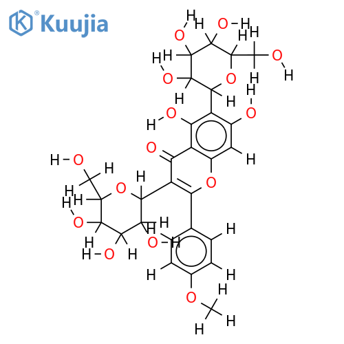 3,6-Diglucopyranosyl-5,7-dihydroxy-4'-methoxyflavone structure