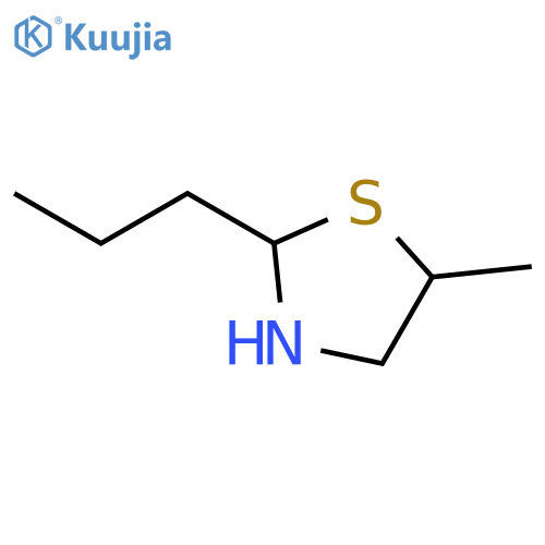 Thiazolidine, 5-methyl-2-propyl- structure