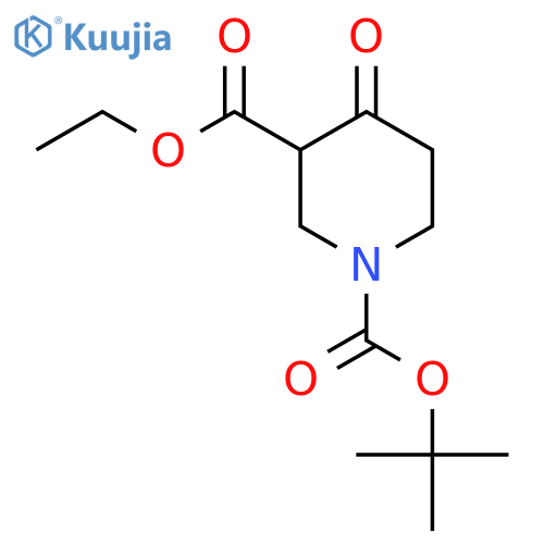 1-tert-Butyl 3-ethyl 4-oxopiperidine-1,3-dicarboxylate structure