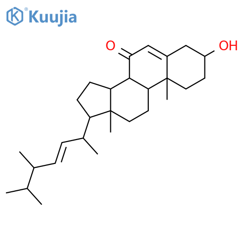 (3beta,22E,24S)-3-Hydroxyergosta-5,22-dien-7-one structure