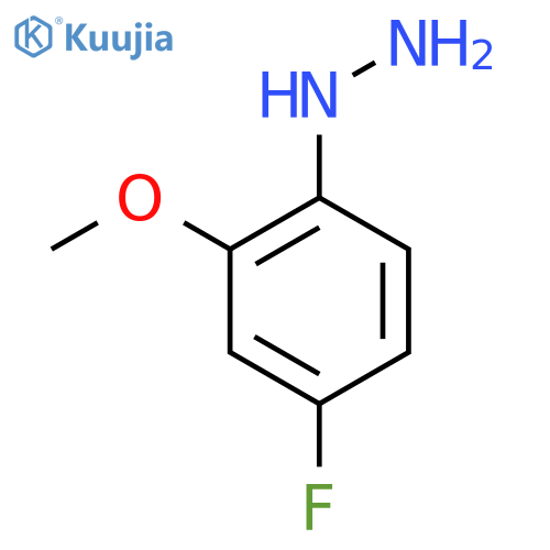 (4-fluoro-2-methoxyphenyl)hydrazine structure