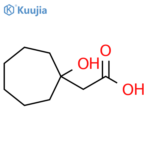 2-(1-hydroxycycloheptyl)acetic acid structure