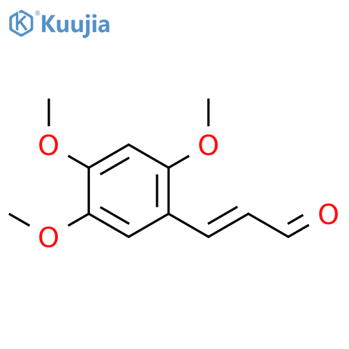 3-(2,4,5-trimethoxyphenyl)prop-2-enal structure