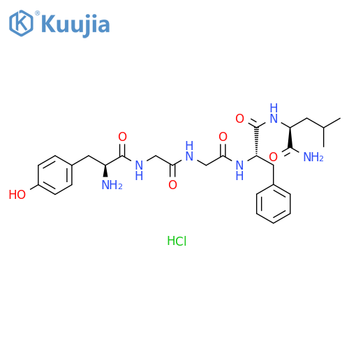Leu-Enkephalin Amide H-Tyr-Gly-Gly-Phe-Leu-NH2 Hydrochloride Salt structure