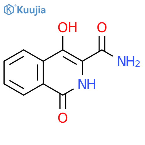 4-hydroxy-1-oxo-1,2-dihydroisoquinoline-3-carboxamide structure