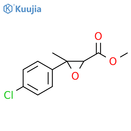 Oxiranecarboxylic acid, 3-(4-chlorophenyl)-3-methyl-, methyl ester structure