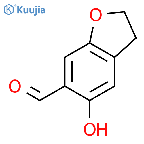 5-Hydroxy-2,3-dihydrobenzofuran-6-carbaldehyde structure