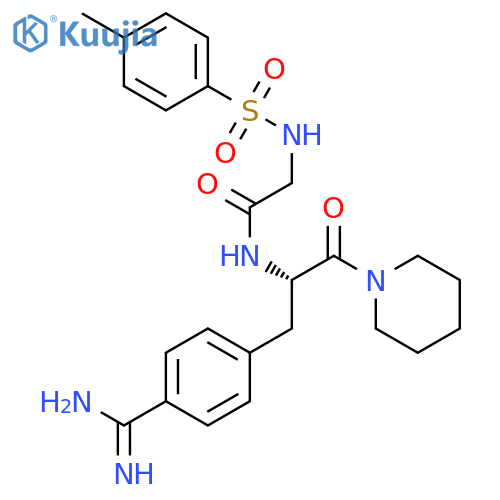 N(alpha)-tosylglycyl-4-amidinophenylalanine piperidide structure
