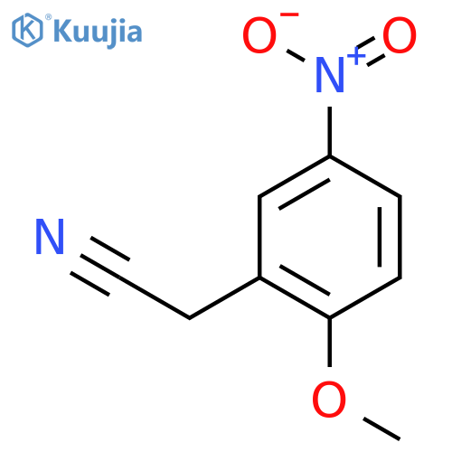 2-(2-methoxy-5-nitrophenyl)acetonitrile structure