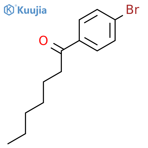 1-(4-bromophenyl)heptan-1-one structure