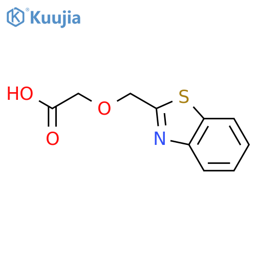 2-(1,3-benzothiazol-2-yl)methoxyacetic acid structure