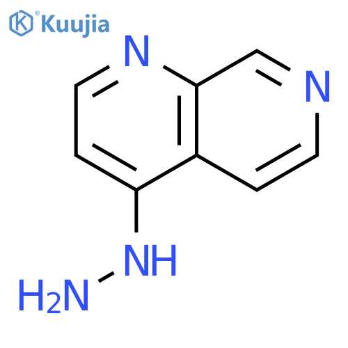 1,7-Naphthyridine, 4-hydrazino- structure