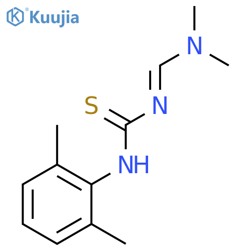 N-[(DIMETHYLAMINO)METHYLENE]-N'-(2,6-DIMETHYLPHENYL)THIOUREA structure