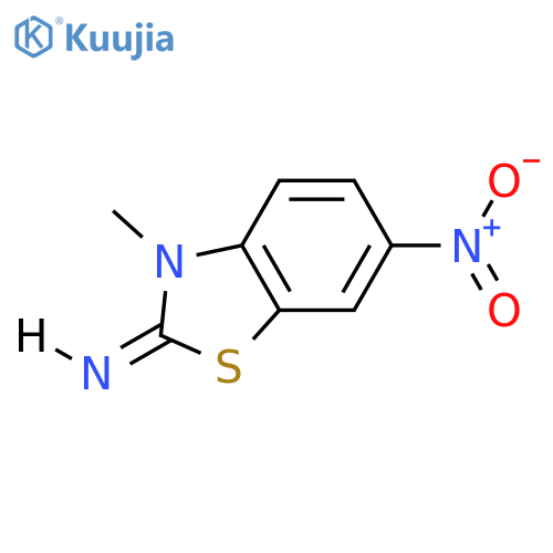 3-methyl-6-nitro-2,3-dihydro-1,3-benzothiazol-2-imine structure