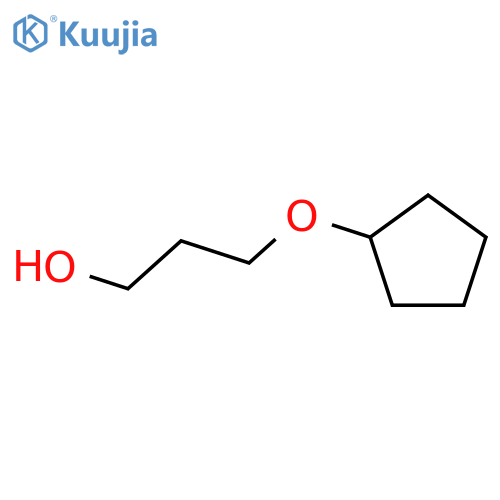 3-(cyclopentyloxy)propan-1-ol structure
