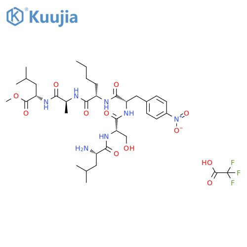 H-Leu-Ser-p-nitro-Phe-Nle-Ala-Leu-OMe trifluoroacetate salt structure