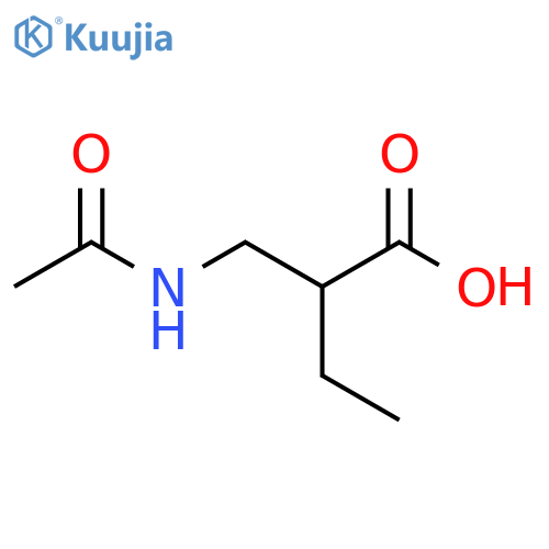 2-(acetamidomethyl)butanoic acid structure