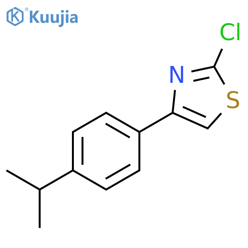 2-chloro-4-4-(propan-2-yl)phenyl-1,3-thiazole structure