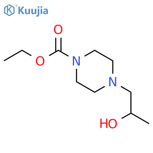 1-Piperazinecarboxylicacid, 4-(2-hydroxypropyl)-, ethyl ester structure