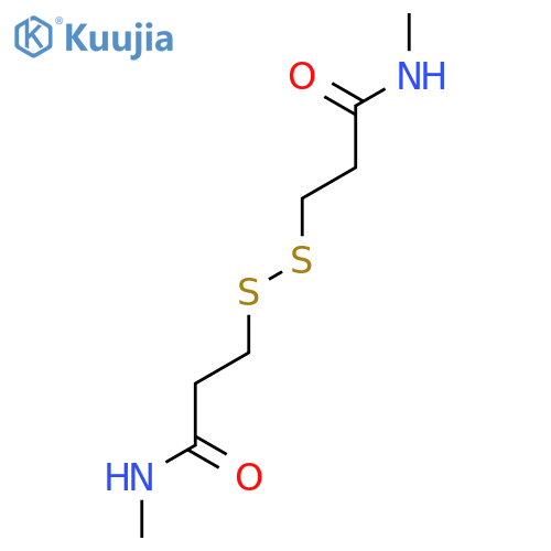 N,N’-Dimethyl-3,3’-dithiopropionamide structure