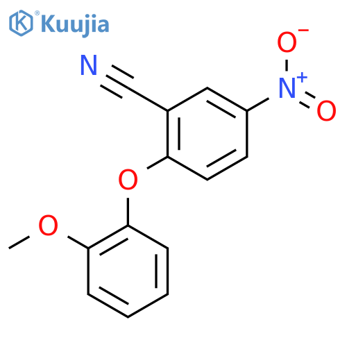 2-(2-methoxyphenoxy)-5-nitrobenzonitrile structure