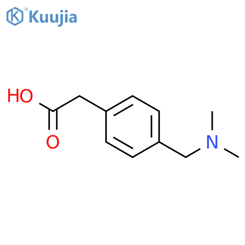 2-(4-((dimethylamino)methyl)phenyl)acetic acid structure